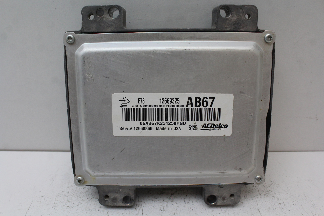 13-16 Buick Encore 12668866 Computer Brain Engine Control ECU ECM EBX Module