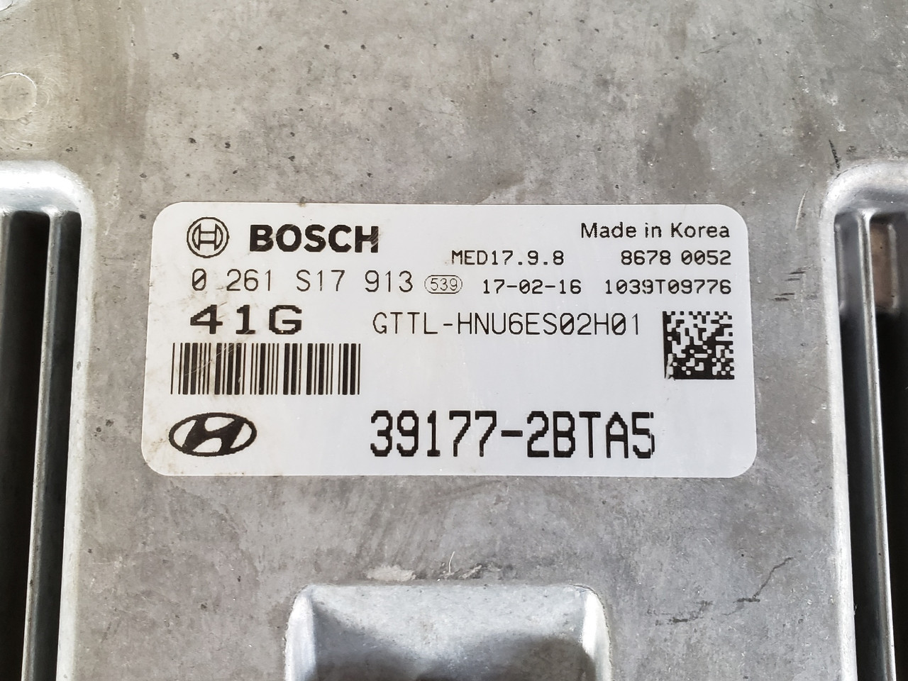 2015-2018 Tucson 39177-2BTA5 Computer Brain Engine Control ECU ECM