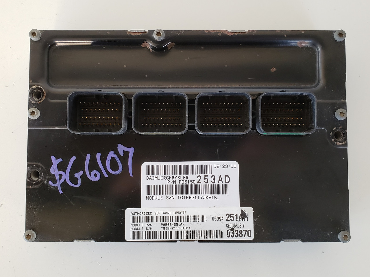 2008-2010 Caravan P05150253AD Computer Brain Engine Control ECU ECM EBX Module