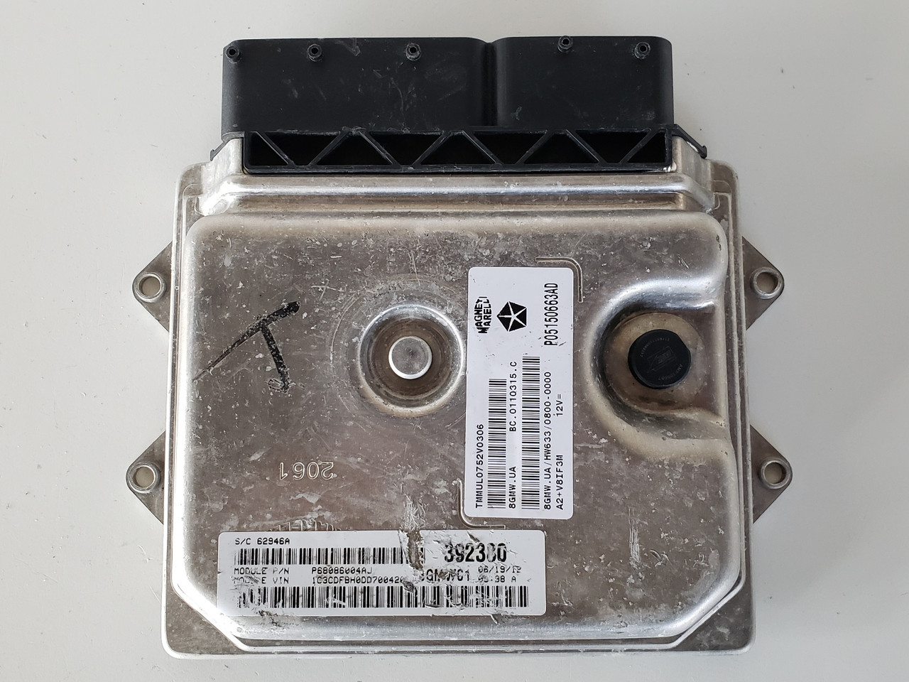 2013 Dodge Dart 05150663AD Computer Brain Engine Control ECU ECM EBX