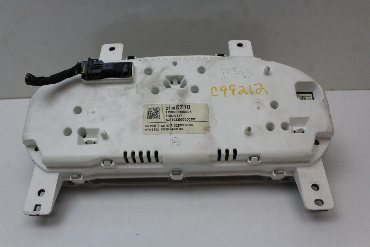 16 2016 Chevrolet Impala 23385710 Speedometer Head Instrument Cluster Gauges 58K