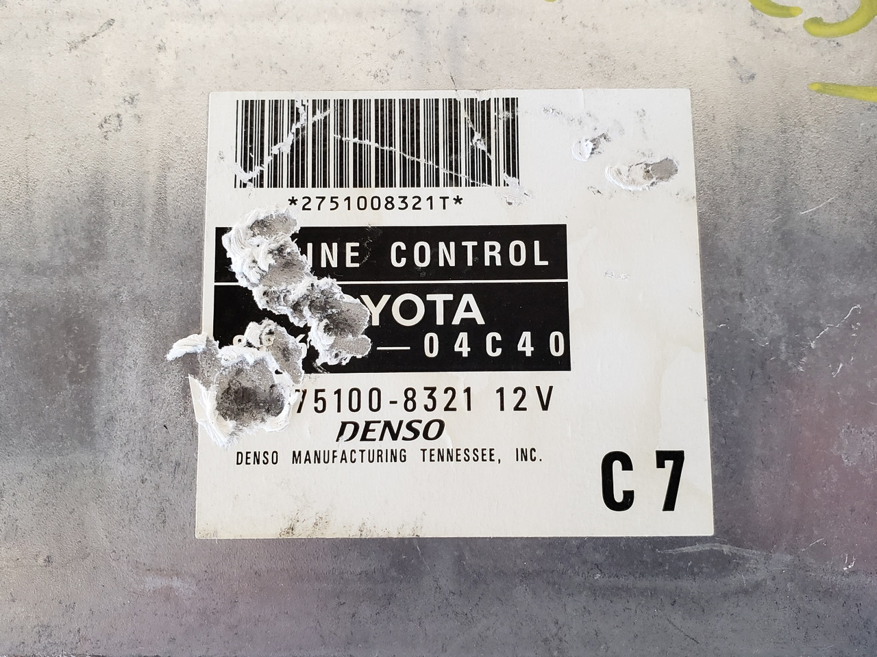 2007 Toyota Tacoma 89661-04C40 Computer Brain Engine Control ECU ECM EBX  Module