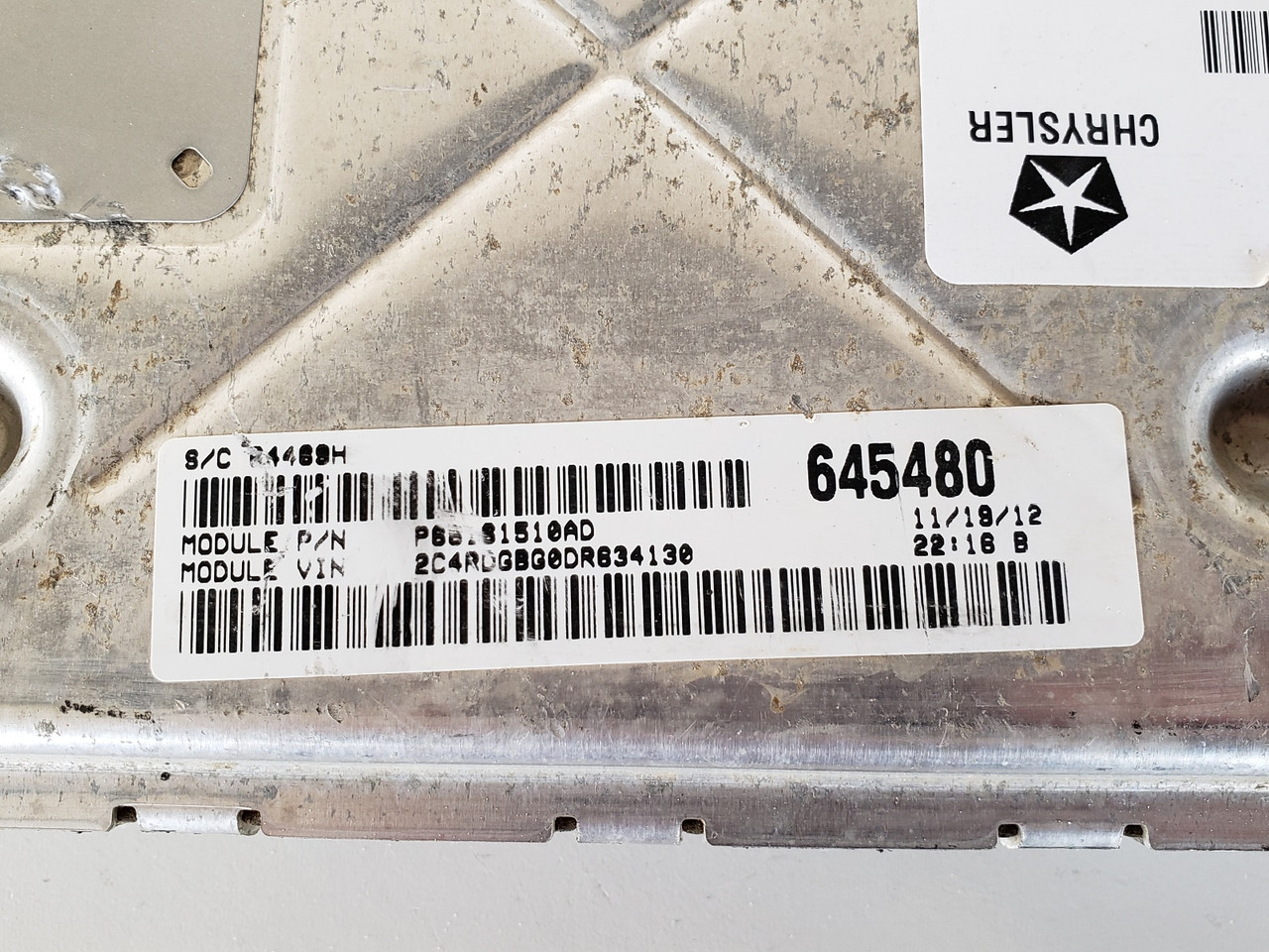 2013 Dodge Caravan P68161510AD Computer Brain Engine Control ECU ECM EBX Module
