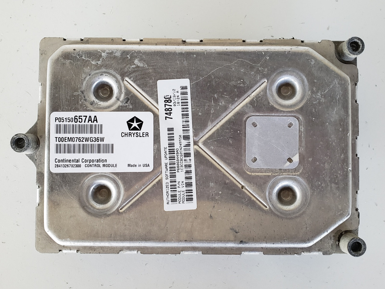 2012 Dodge Caravan 05150657AA Computer Brain Engine Control ECU ECM EBX Module