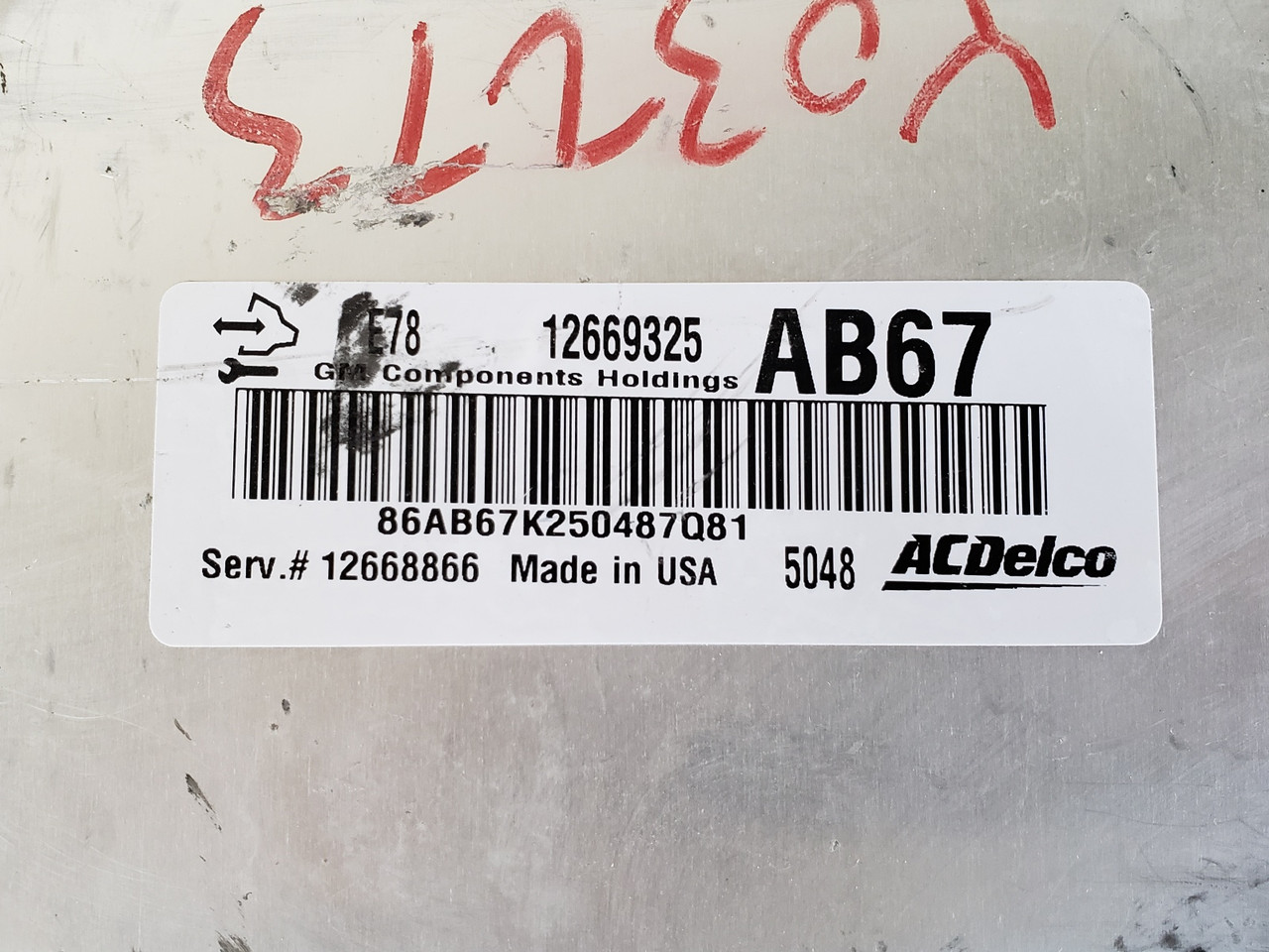 2013-2016 Buick Encore 12668866 Computer Brain Engine Control ECU ECM EBX Module