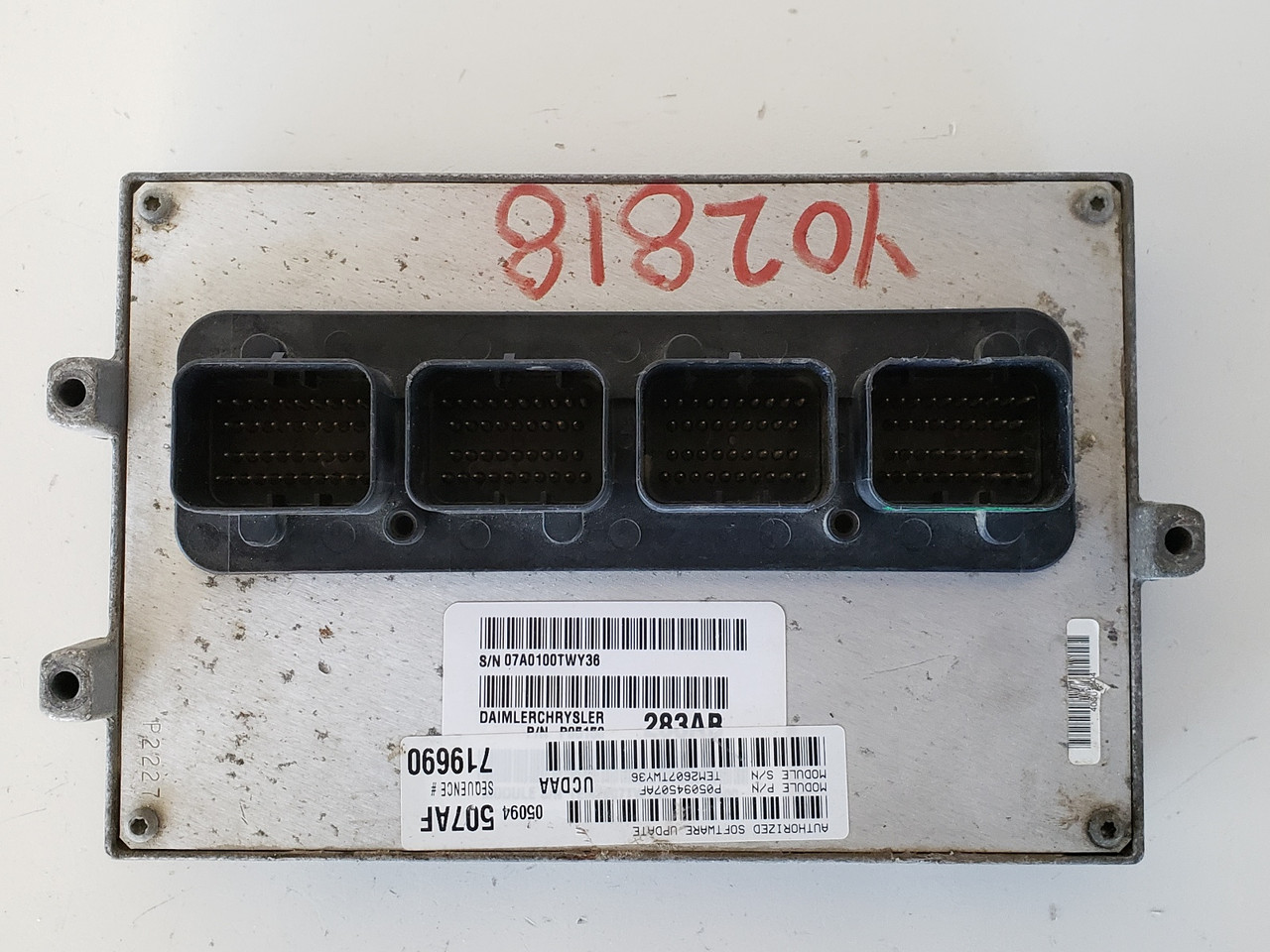 2008 Dodge Ram 1500 P05094507AF Computer Brain Engine Control ECU ECM EBX Module 2008 Dodge Ram 1500 P05094507AF Computer Brain Engine Control ECU ECM EBX Module