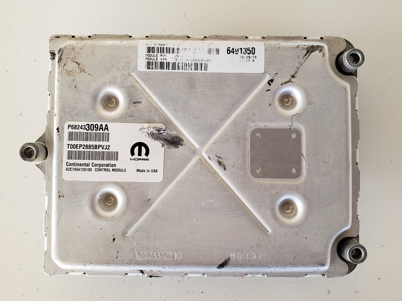 16-17 Challenger P68243309AA Computer Brain Engine Control ECU ECM EBX Module