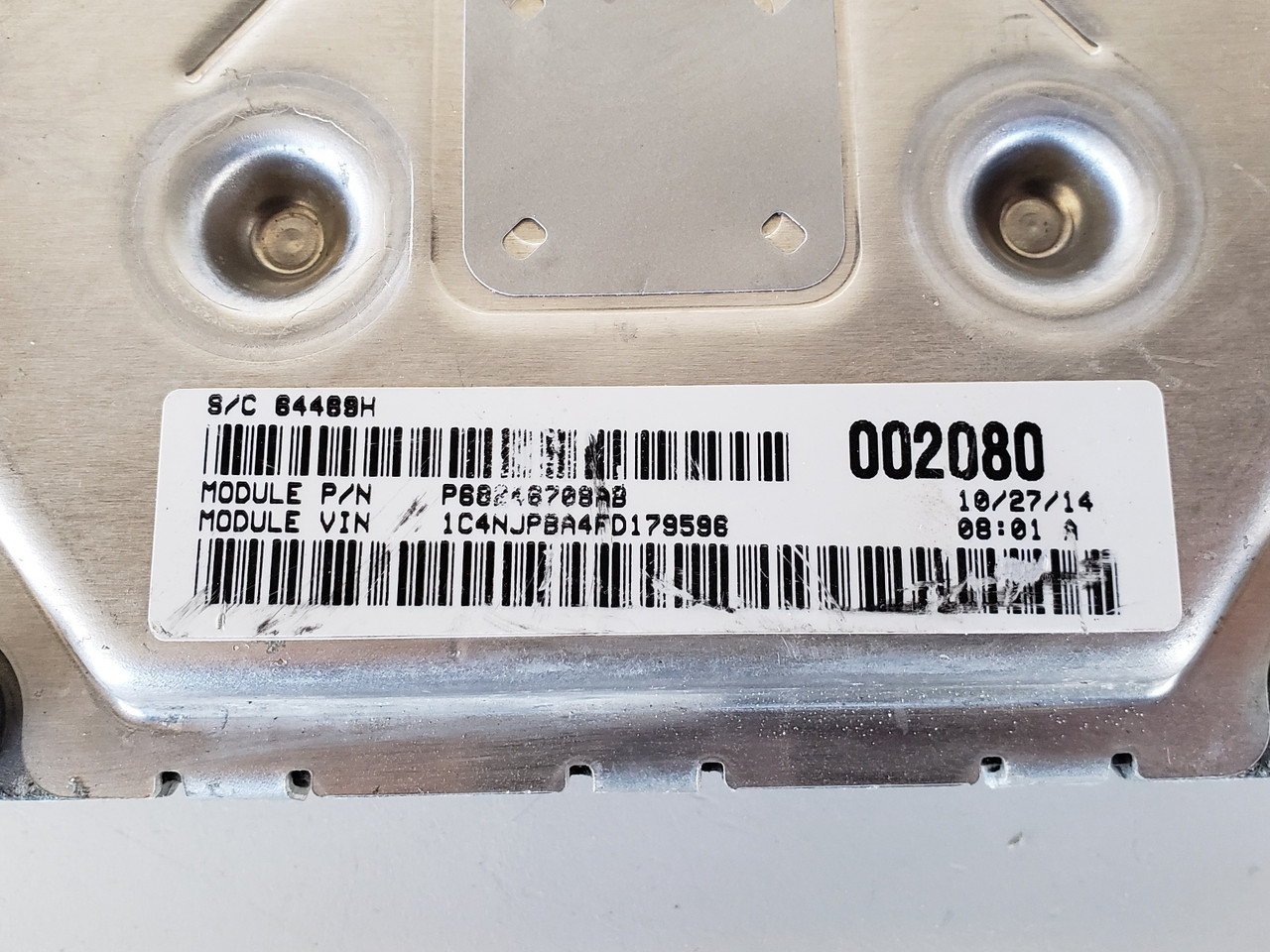 2013-2017 Patriot P68246708AB Computer Brain Engine Control ECU ECM EBX Module