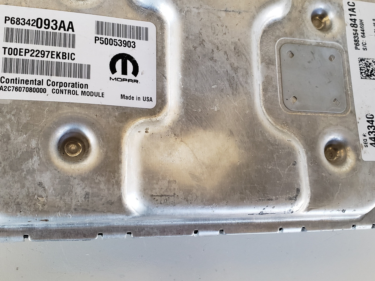 2018 Jeep Cherokee P68354841AC Computer Brain Engine Control ECU ECM EBX Module
