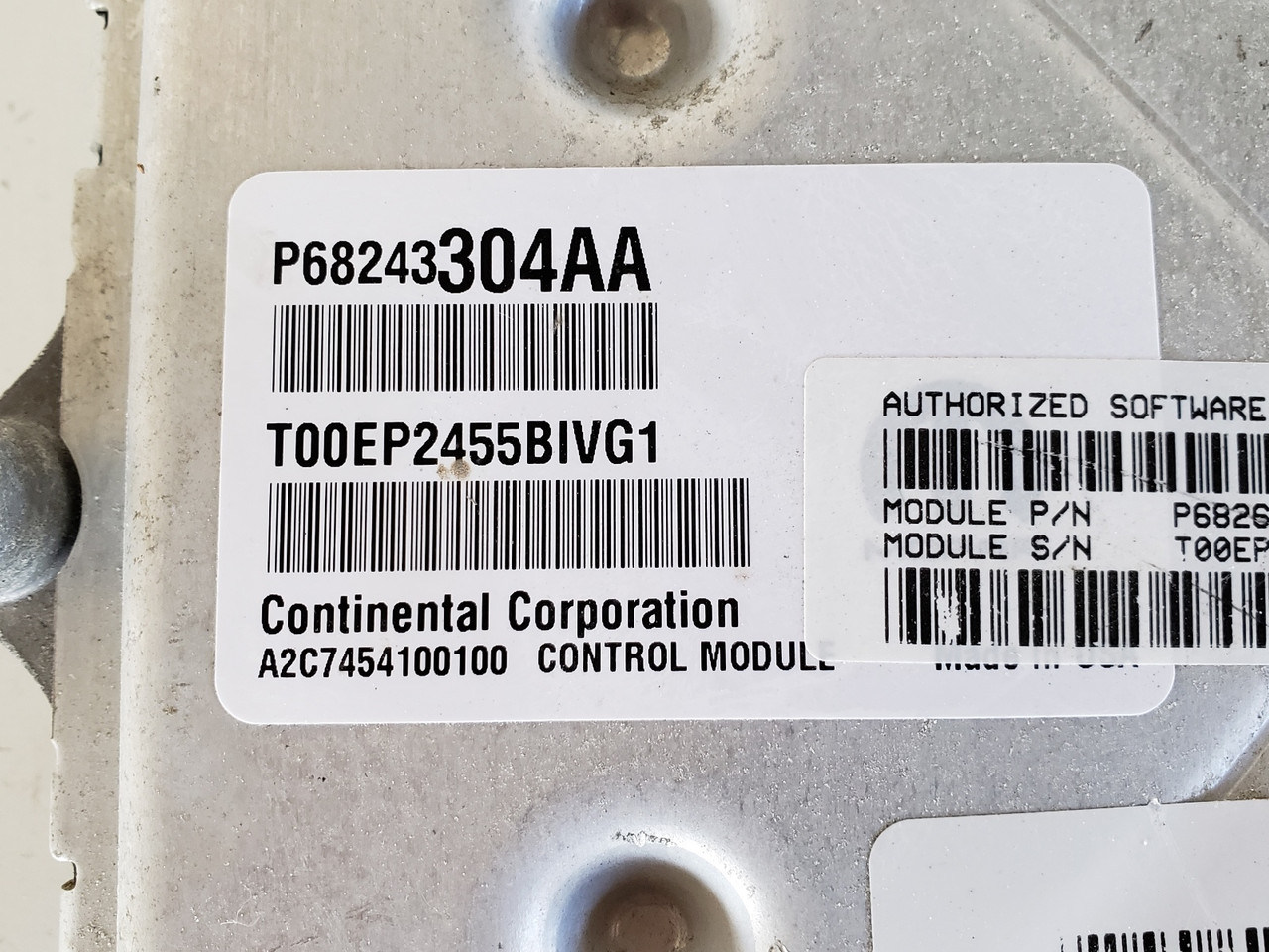 2016-2020 Ram 1500 P68265814AC Computer Brain Engine Control ECU ECM EBX Module