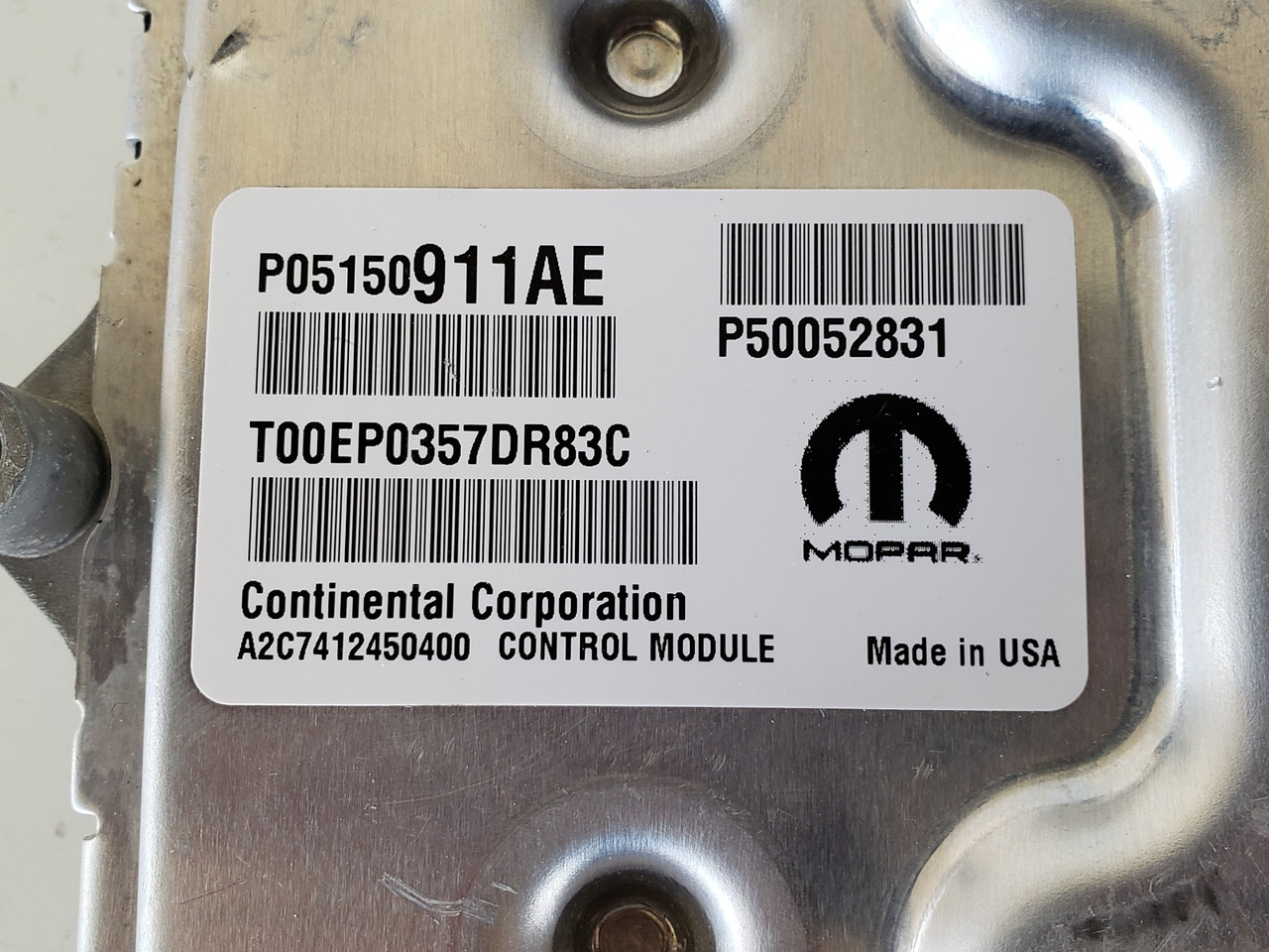 2016-2017 Fiat 500 P05150911AE Computer Brain Engine Control ECU ECM EBX Module