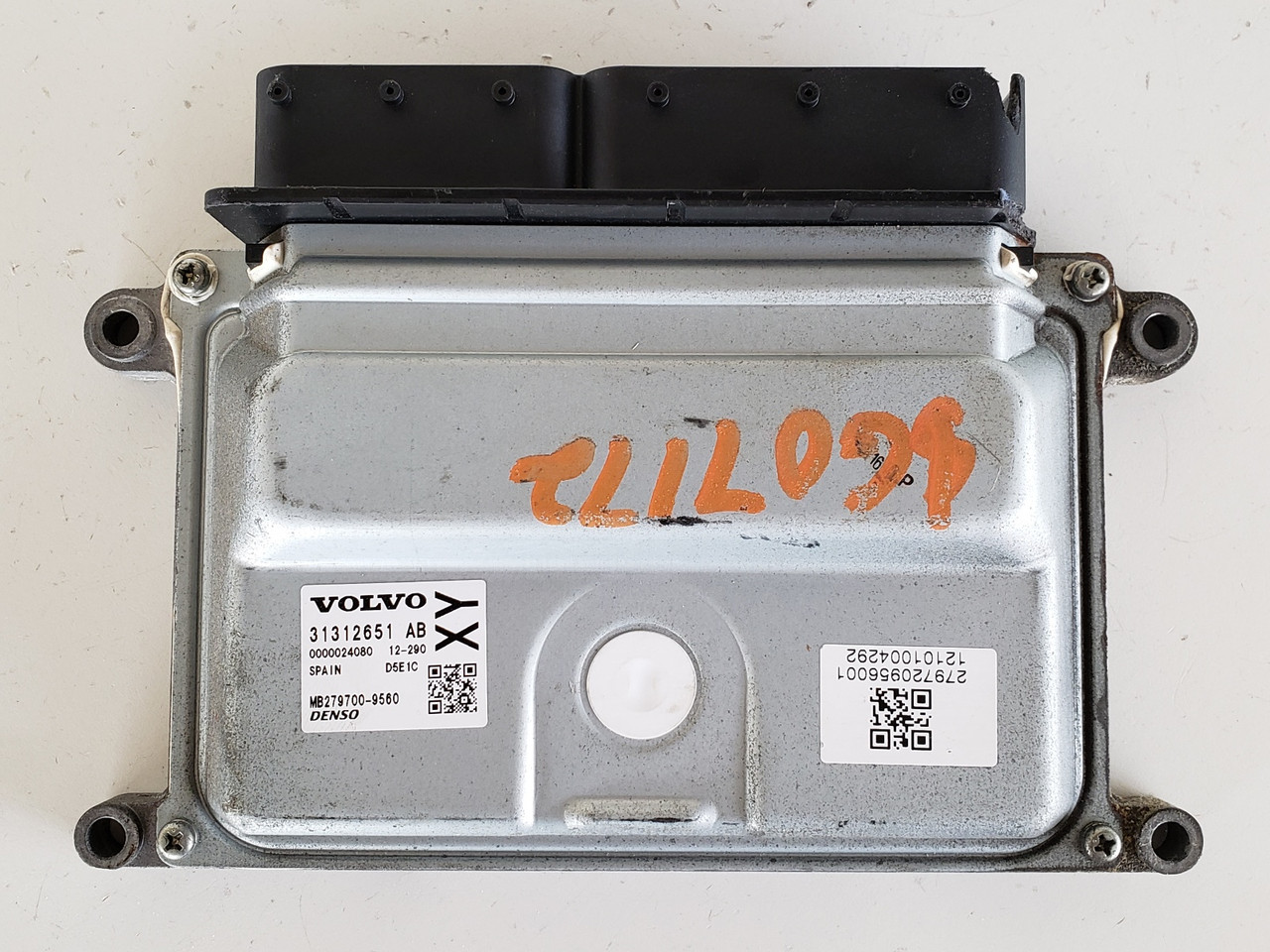 2013 Volvo S60 31312651AB Computer Brain Engine Control ECU ECM EBX Module
