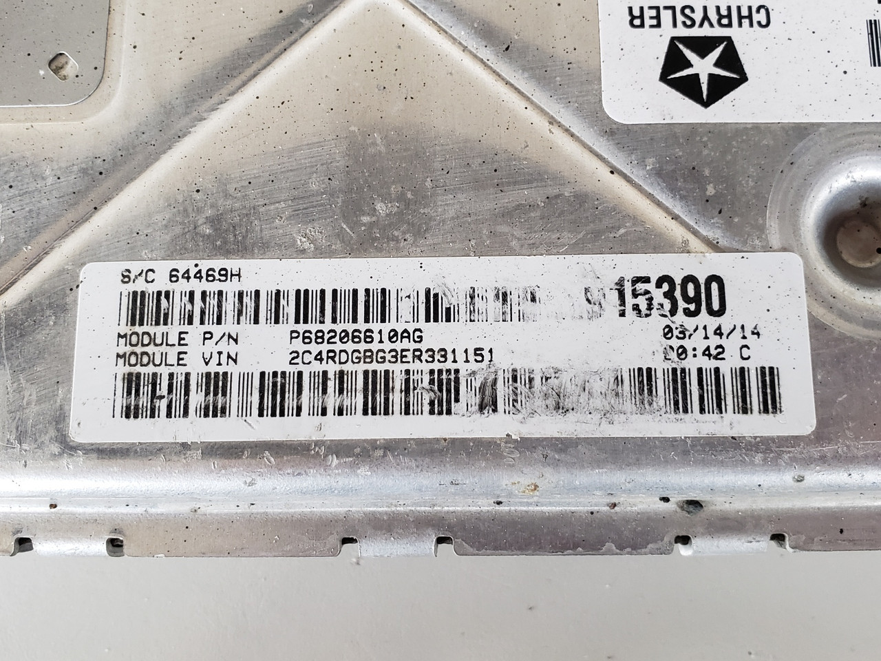 2014 Chrysler 200 P68206610AG Computer Brain Engine Control ECU ECM EBX Module