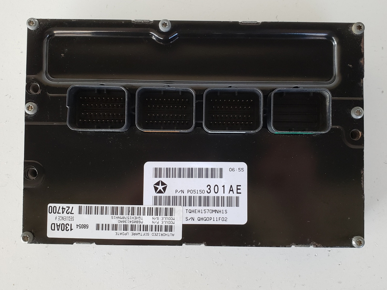 2008-2010 Charger P68054130AD Computer Brain Engine Control ECU ECM EBX Module 2008-2010 Charger P68054130AD Computer Brain Engine Control ECU ECM EBX Module