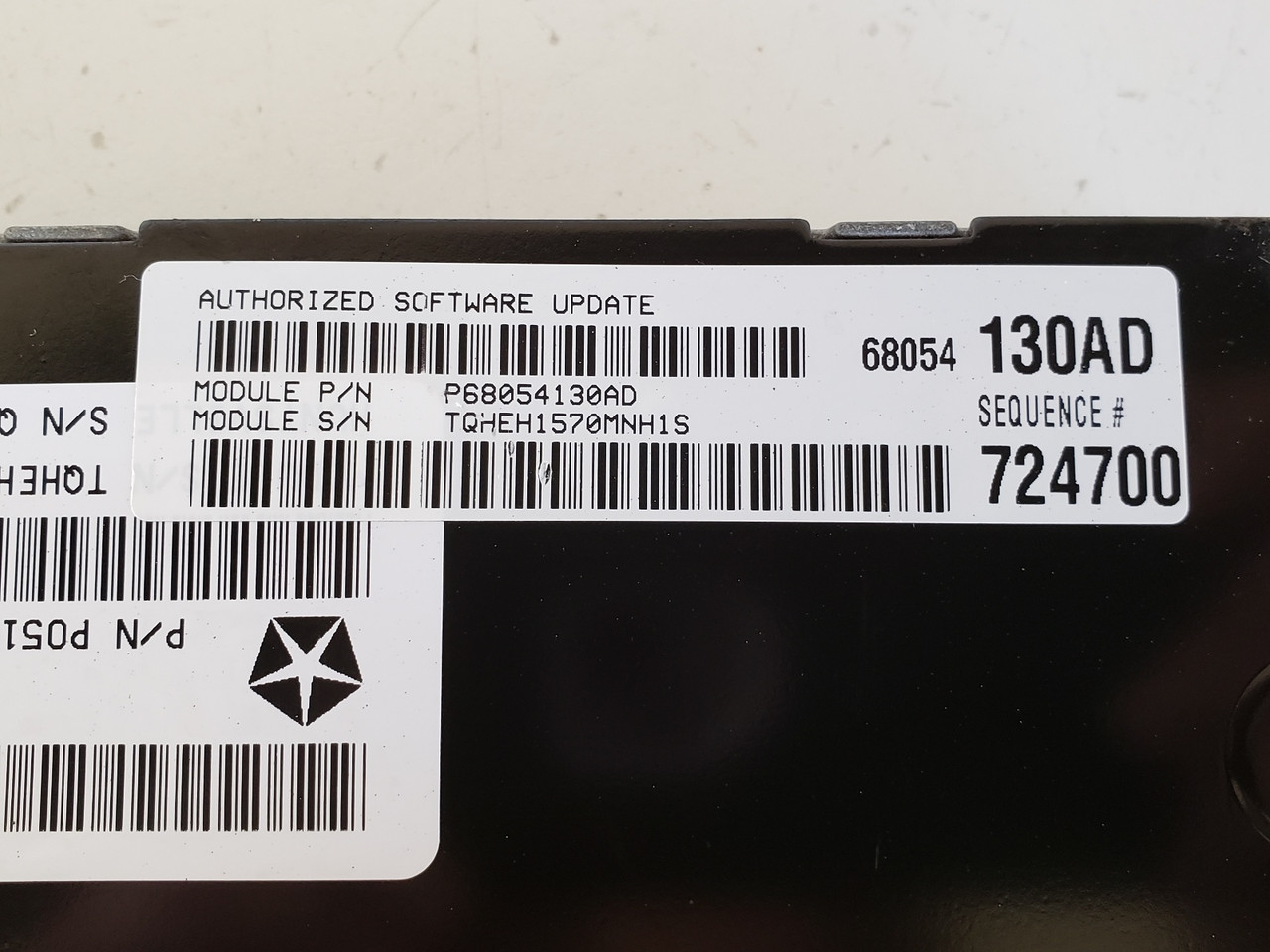 2008-2010 Charger P68054130AD Computer Brain Engine Control ECU ECM EBX Module 2008-2010 Charger P68054130AD Computer Brain Engine Control ECU ECM EBX Module