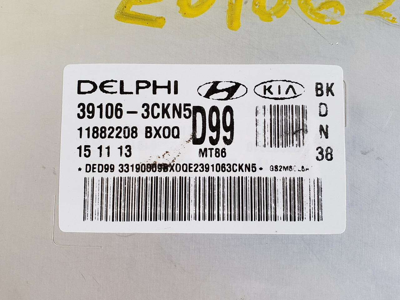 2013-2015 Genesis 39106-3CKN5 Computer Brain Engine Control ECU ECM EBX Module
