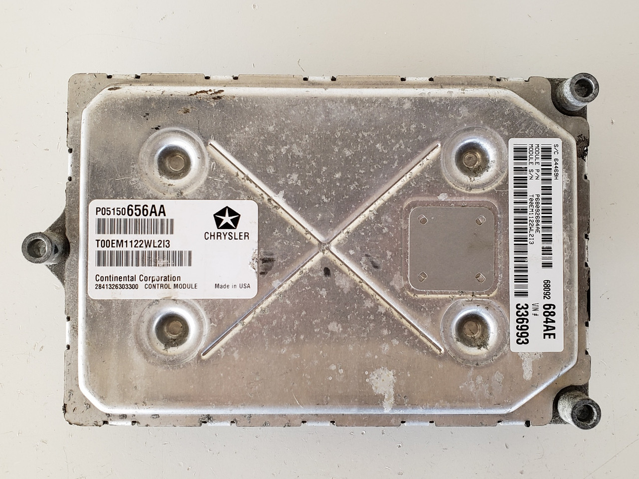 2012 Dodge Journey P68092684AE Computer Brain Engine Control ECU ECM EBX Module