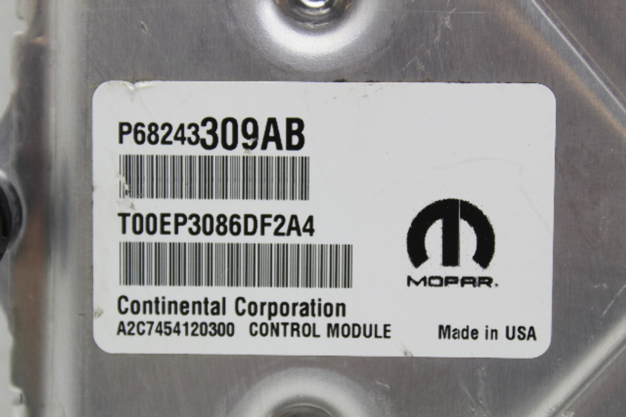 16 17 Chrysler 300 P68243309AB Computer Brain Engine Control ECU ECM EBX Module