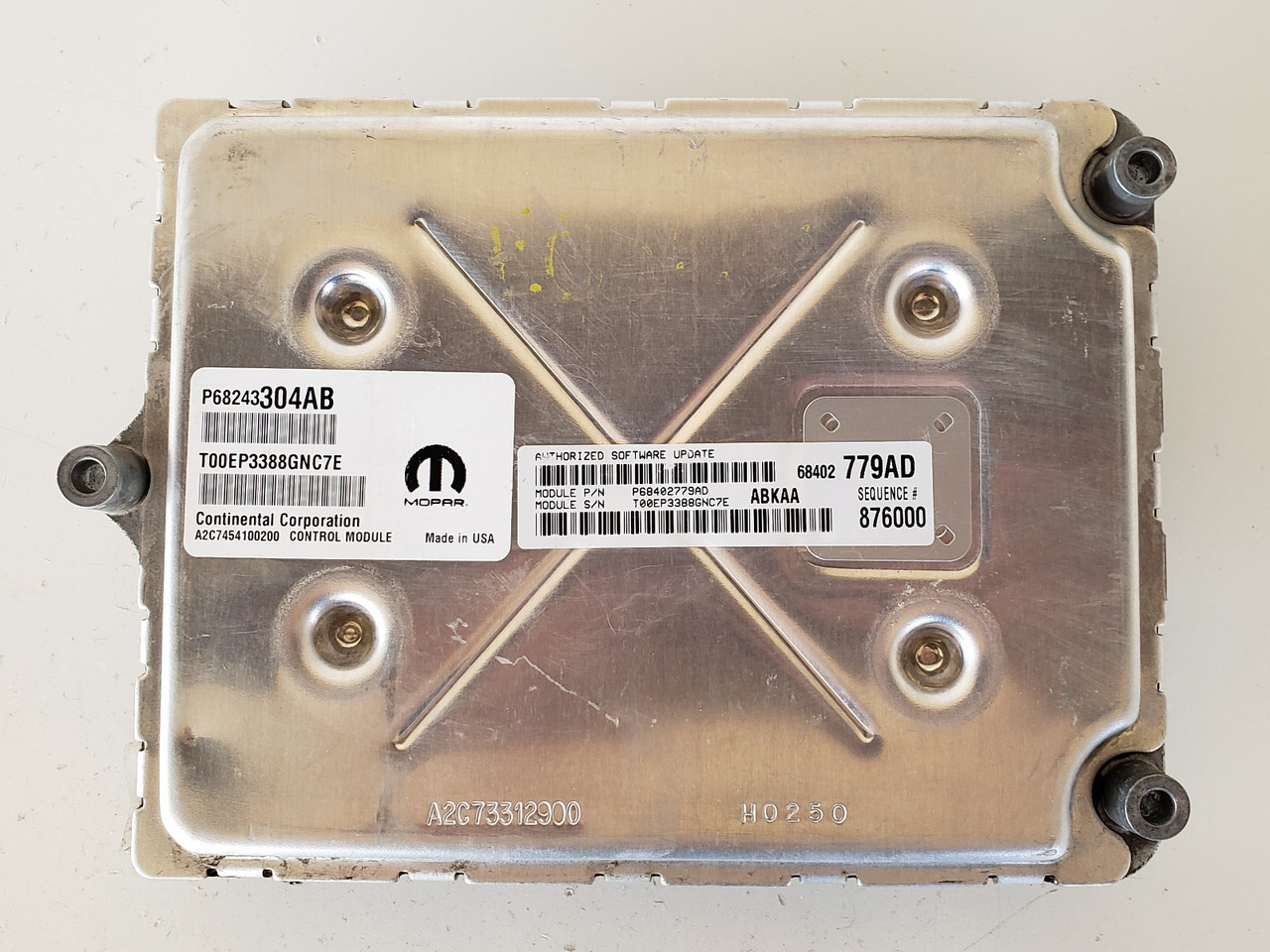 2016-2020 Ram 1500 P68042779AD Computer Brain Engine Control ECU ECM EBX Module