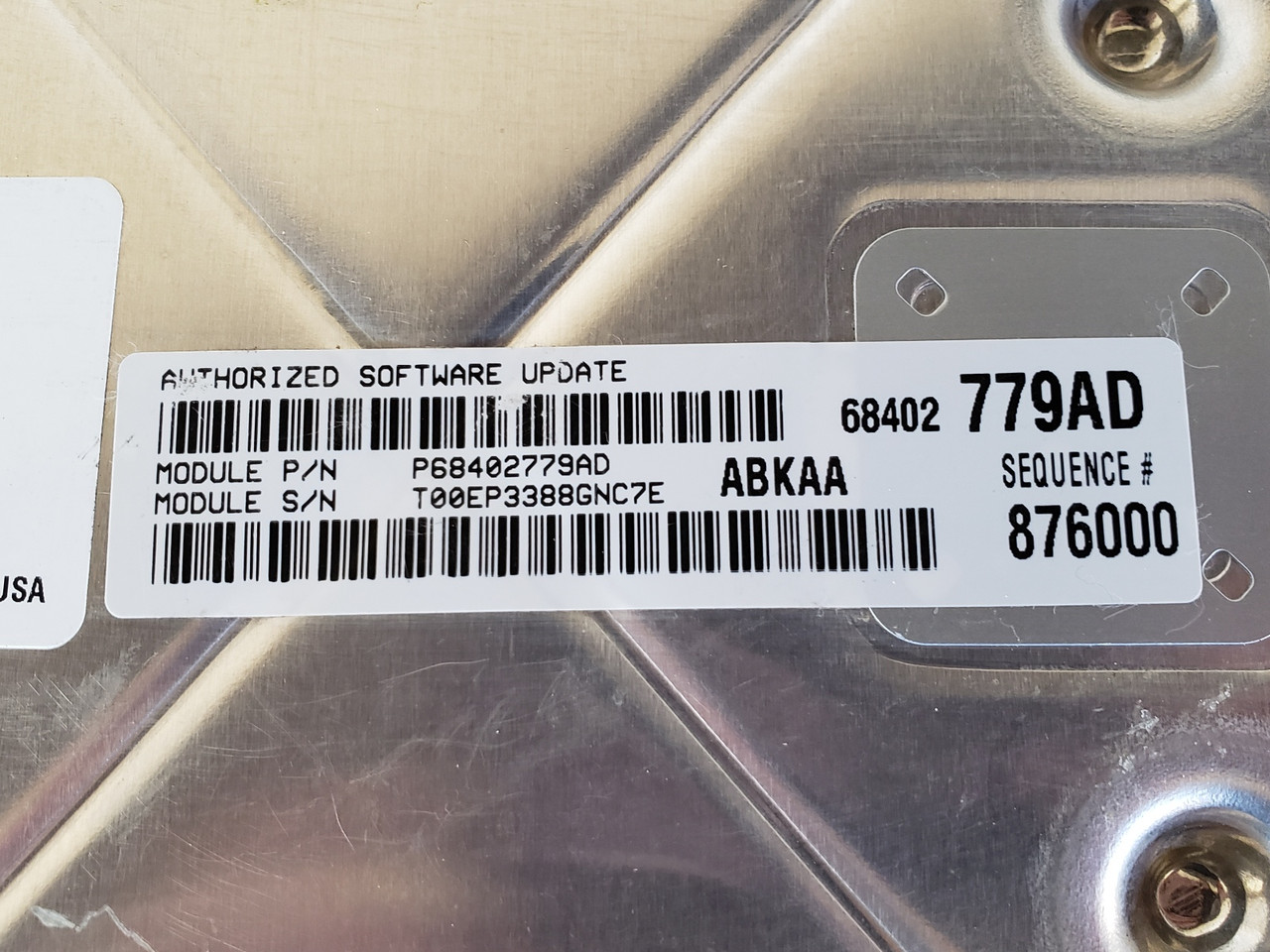 2016-2020 Ram 1500 P68042779AD Computer Brain Engine Control ECU ECM EBX Module