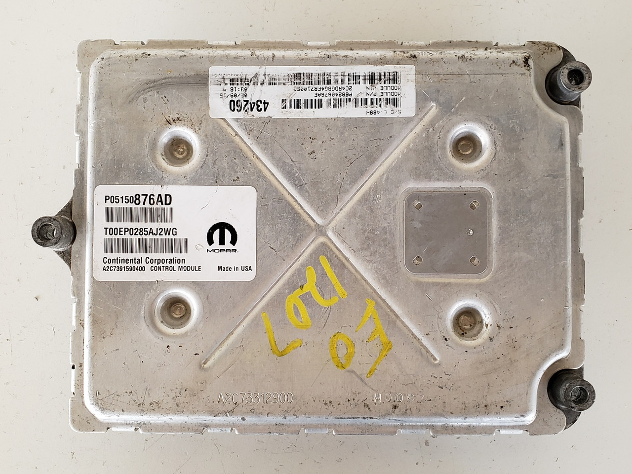 2015 Dodge Caravan P68240676AE Computer Brain Engine Control ECU ECM EBX Module