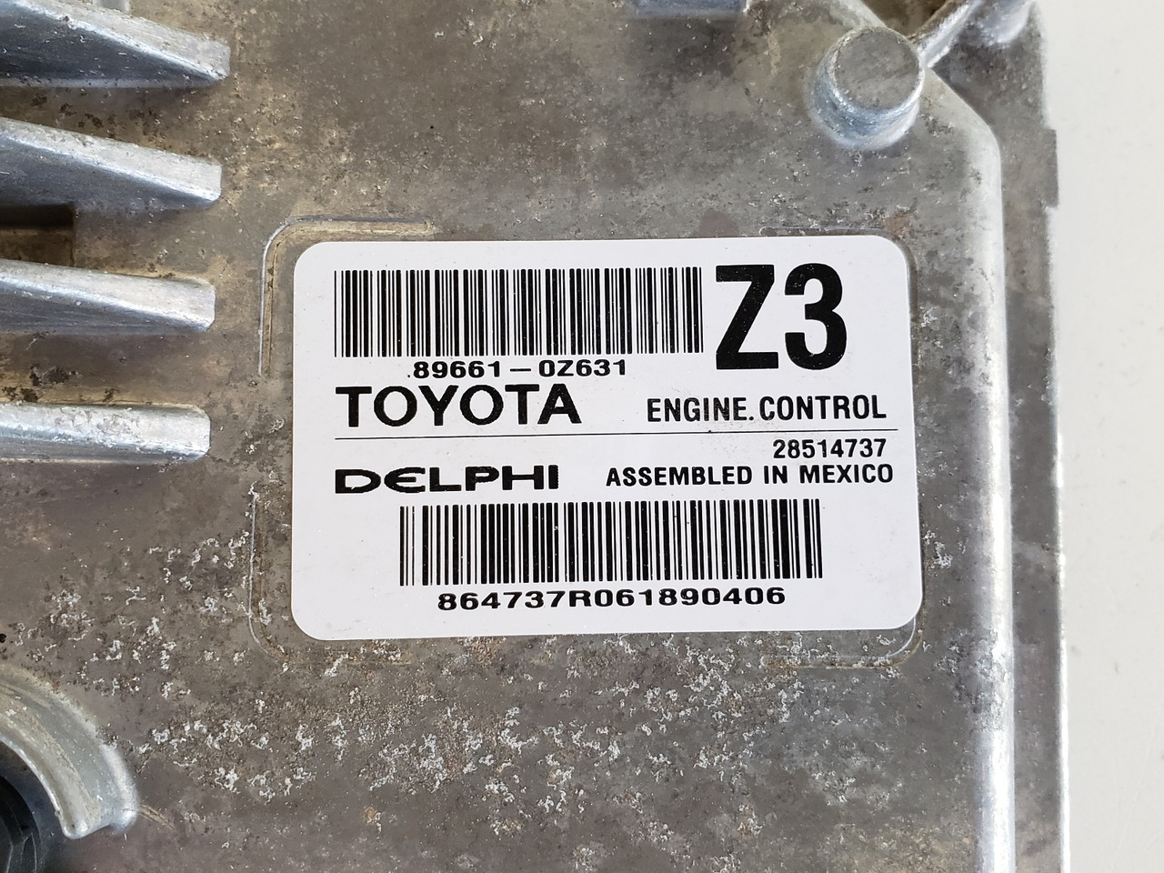 2015-2016 Corolla 89661-0Z631 Computer Brain Engine Control ECU ECM EBX Module