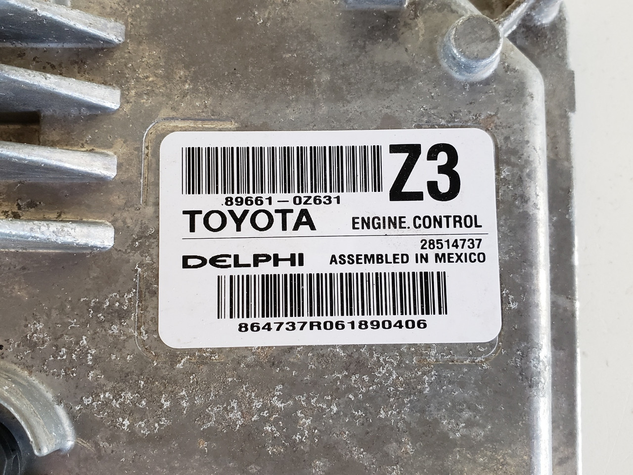 2015-2016 Corolla 89661-0Z631 Computer Brain Engine Control ECU ECM EBX Module