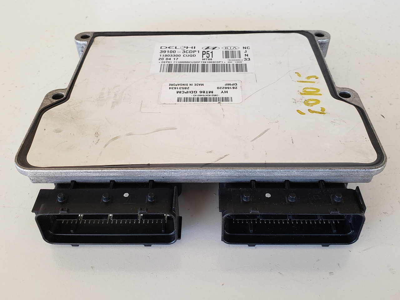 2017-2018 Santa Fe 39100-3CDP1 Computer Brain Engine Control ECU ECM EBX Module