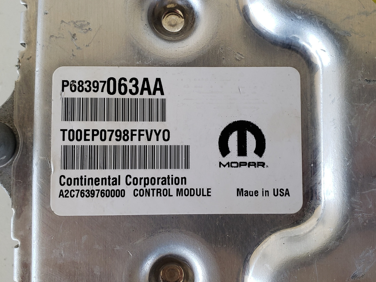 2019-2020 Cherokee P68397063AA Computer Brain Engine Control