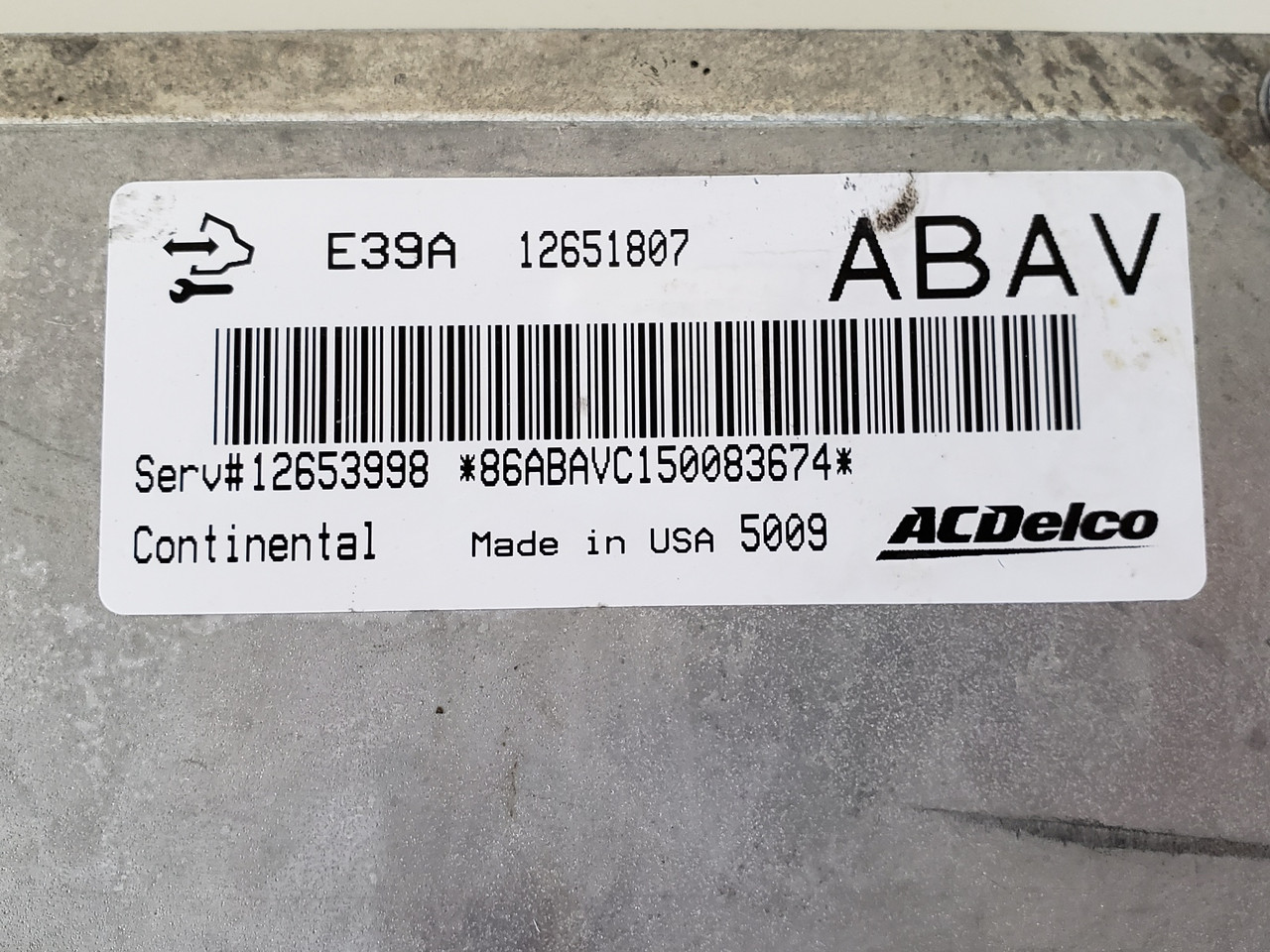 2014-2016 Buick Verano 12653998 Computer Brain Engine Control ECU ECM EBX Module