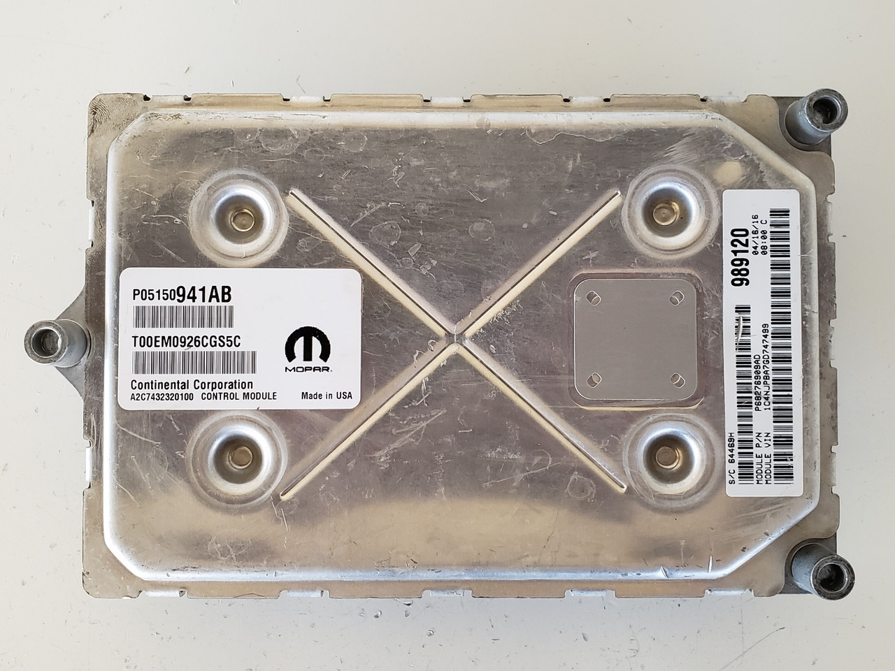 2015-2017 Patriot P68276909AD Computer Brain Engine Control ECU ECM EBX Module