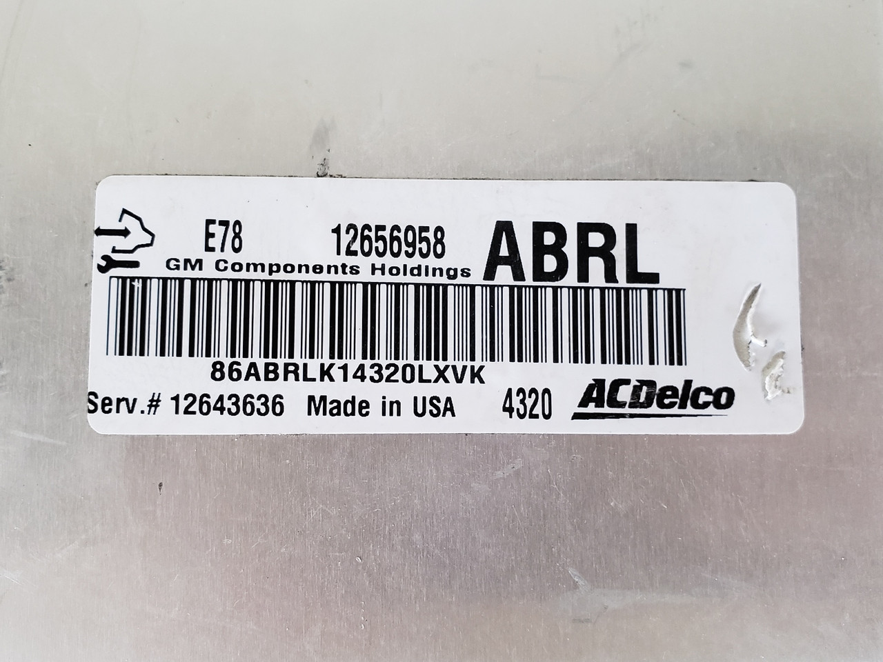 2015-2016 Chevy Trax 12643636 Computer Brain Engine Control ECU ECM EBX Module