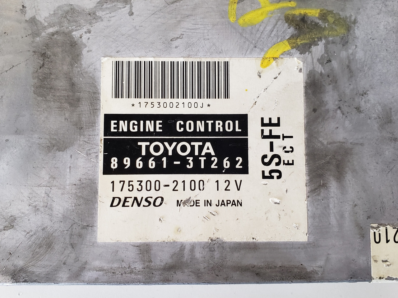 1998-1999 Camry 89661-3T262 Computer Brain Engine Control ECU ECM EBX Module