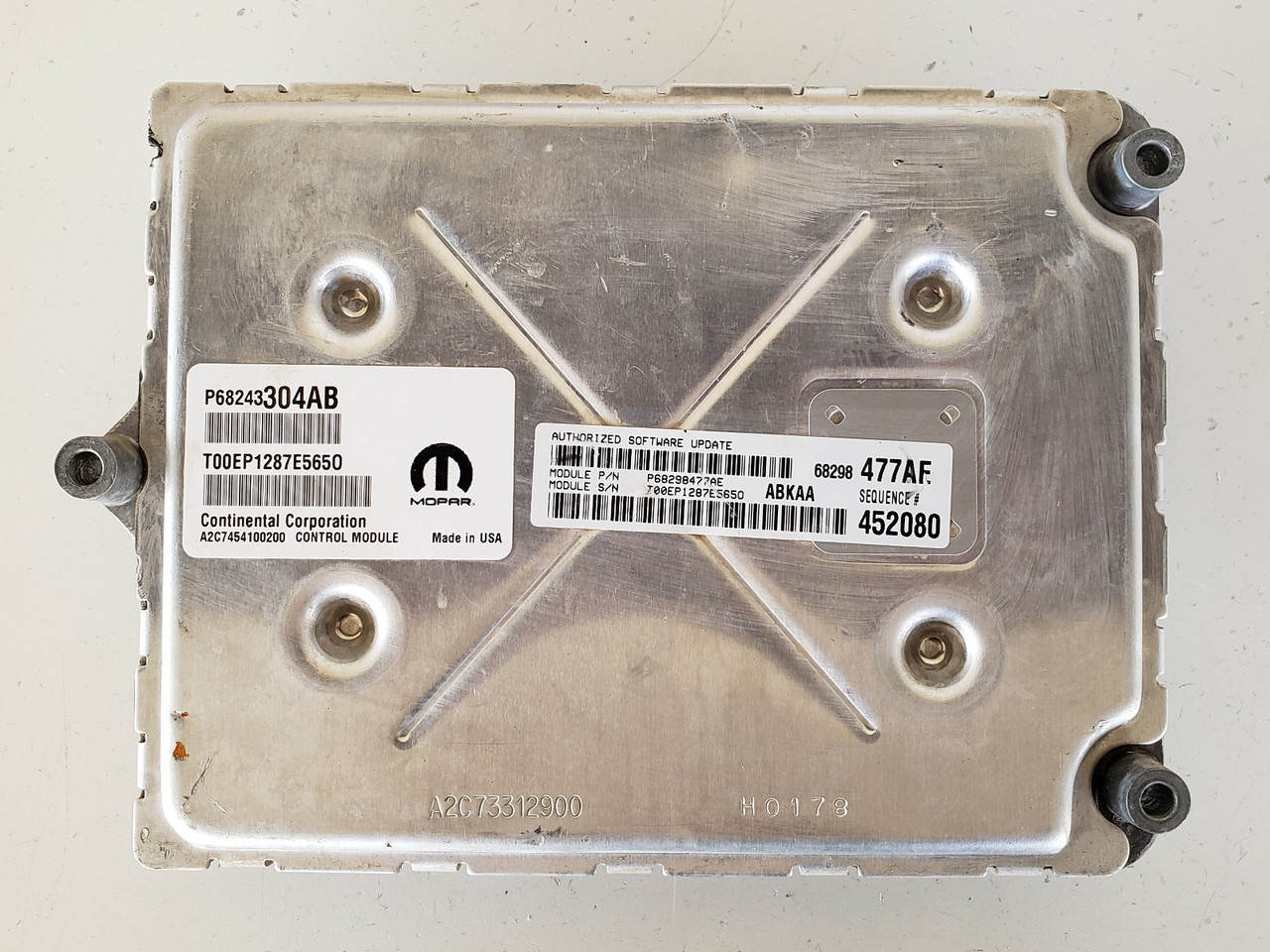 2016-2020 Ram 1500 P68298477AE Computer Brain Engine Control ECU ECM EBX Module