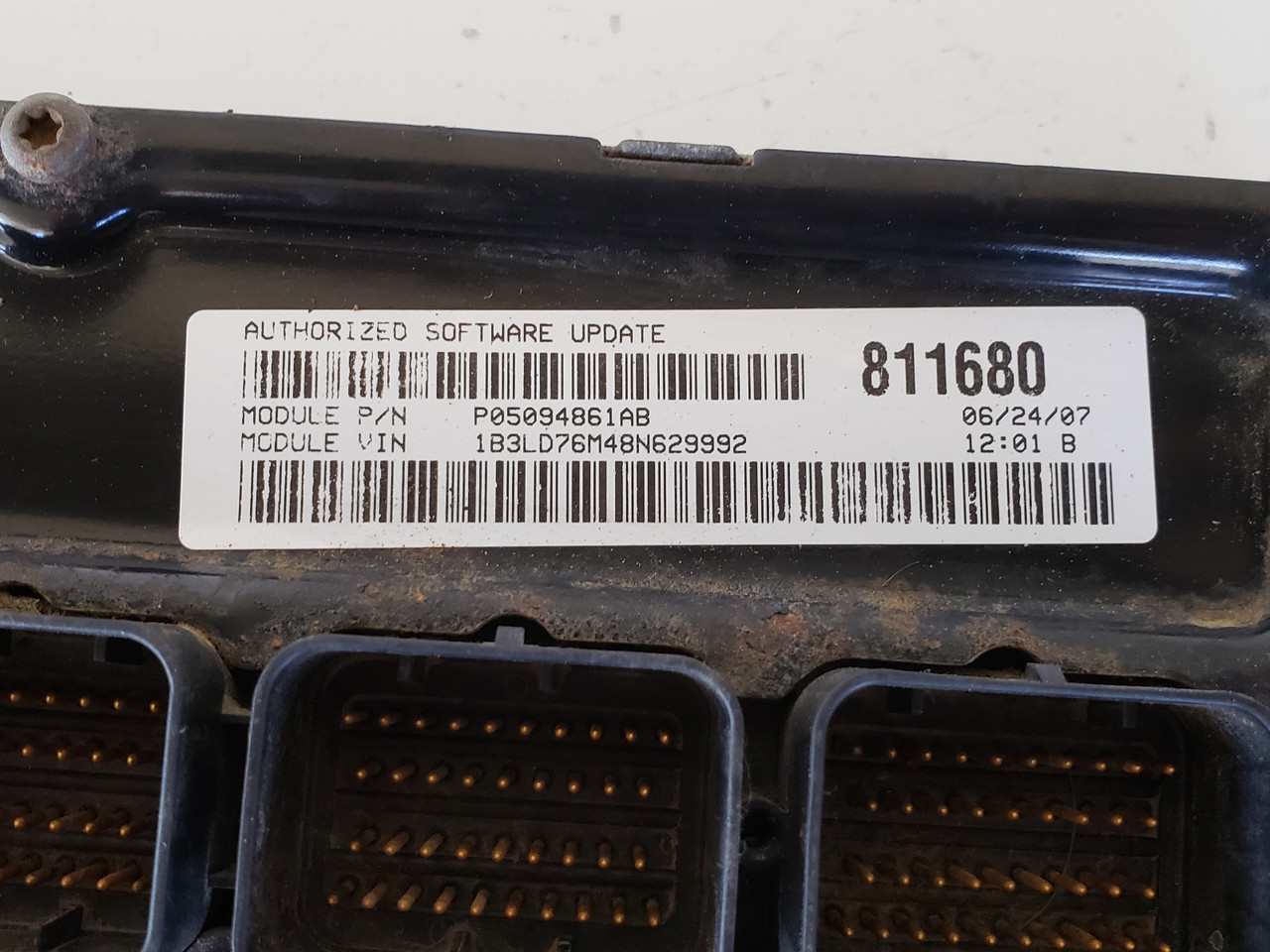 2008 Dodge Avenger P05033708AF Computer Brain Engine Control ECU ECM EBX Module