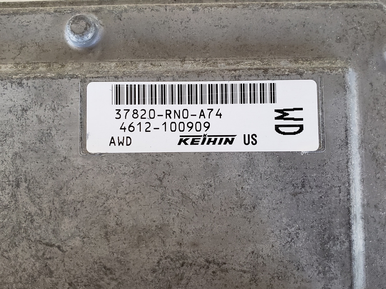 2009-2010 Pilot 37820-RN0-A74 Computer Brain Engine Control ECU ECM EBX Module