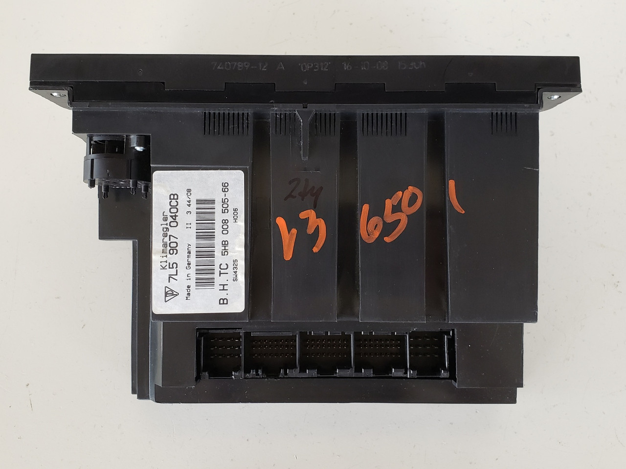 08-10 Cayenne GTS 7L5 907 040CB Climate Control Panel Temp Unit A/C Heater