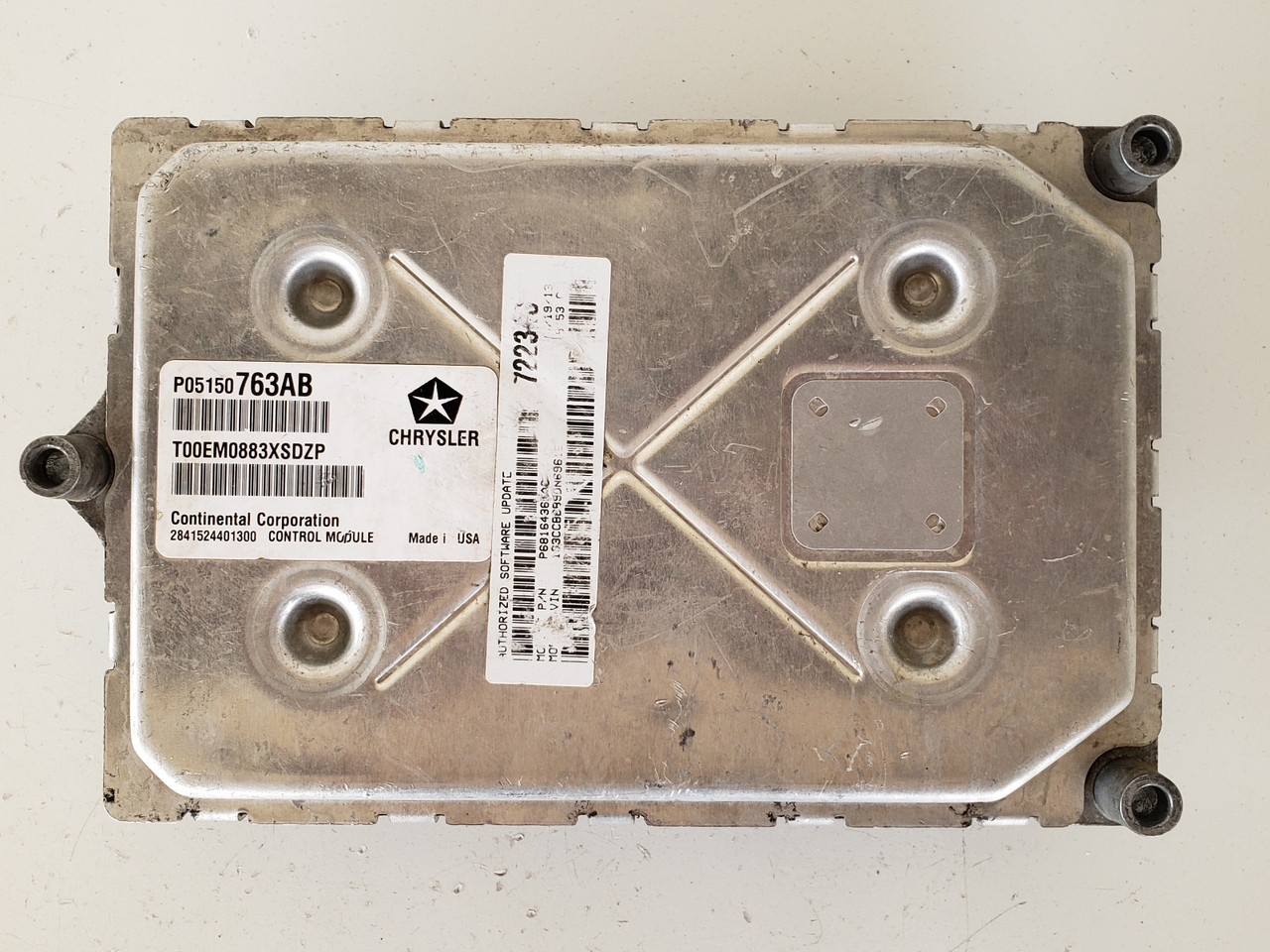 2013 Chrysler 200 P05150763AB Computer Brain Engine Control ECU ECM EBX Module