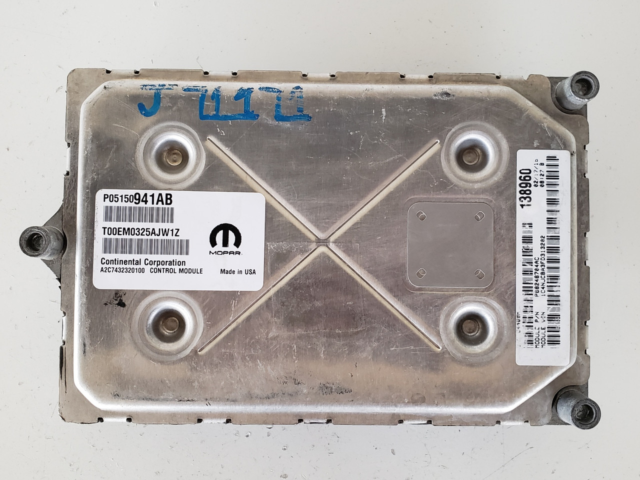 2015-2017 Compass P68246704AC Computer Brain Engine Control ECU ECM EBX Module