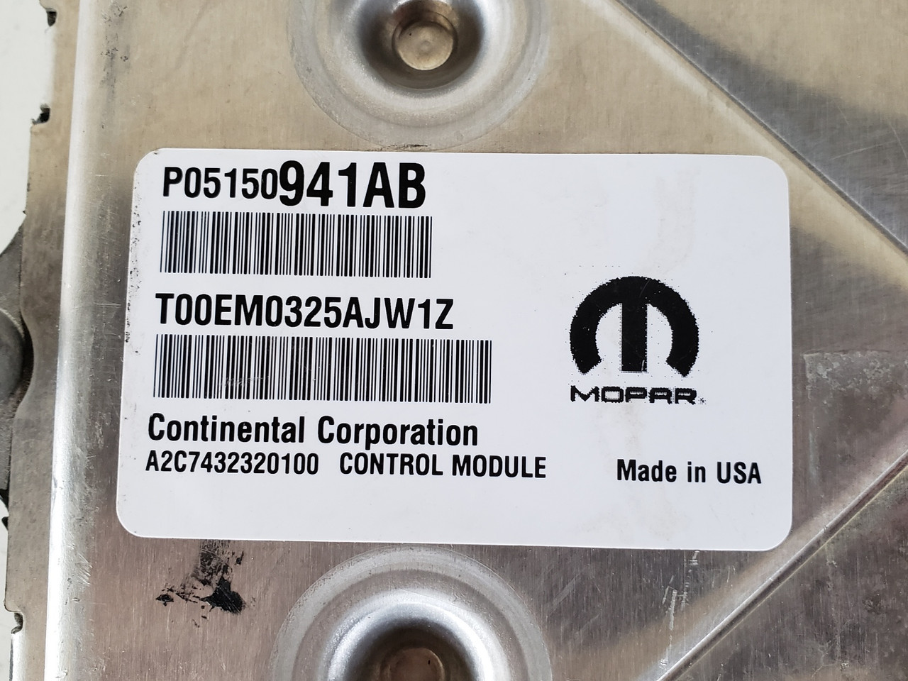 2015-2017 Compass P68246704AC Computer Brain Engine Control ECU ECM EBX Module