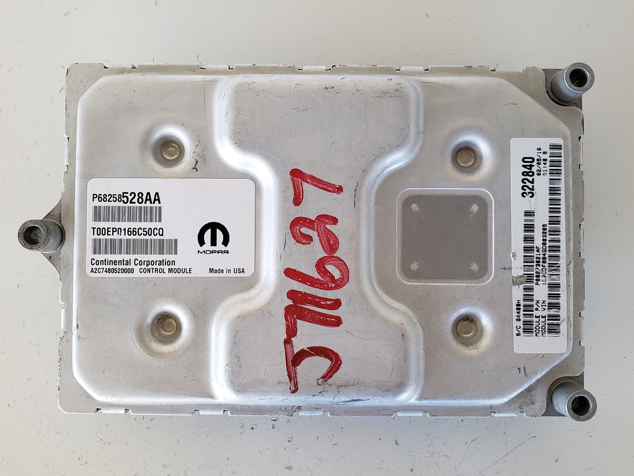 2015-2016 Dart P68258528AA Computer Brain Engine Control ECU ECM EBX Module