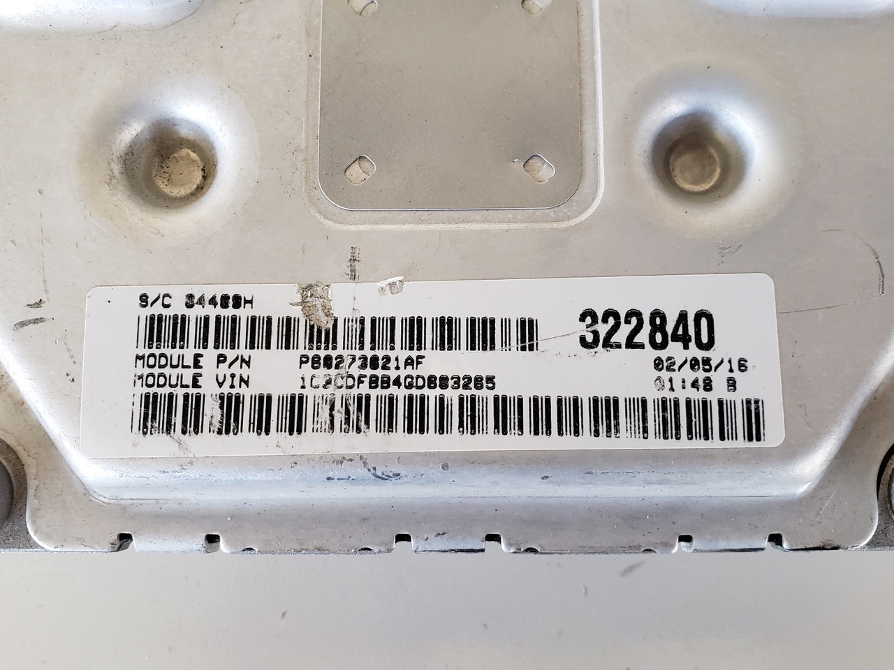 2015-2016 Dart P68258528AA Computer Brain Engine Control ECU ECM EBX Module