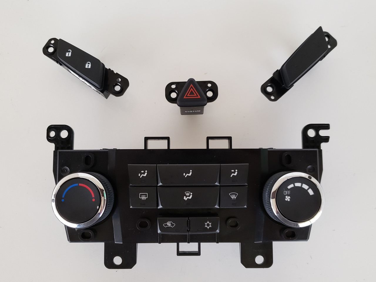 11-12 Chevy Cruze 95017054 Climate Control Panel / Hazard & Lock Buttons