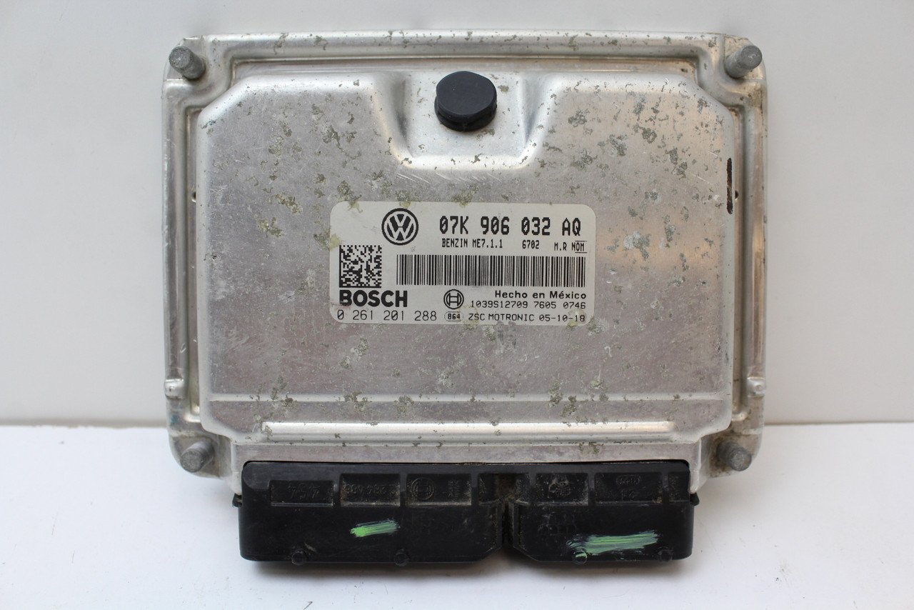 06 Jetta 2.5L 07K 906 032 AQ Computer Brain Engine Control ECU ECM EBX Module