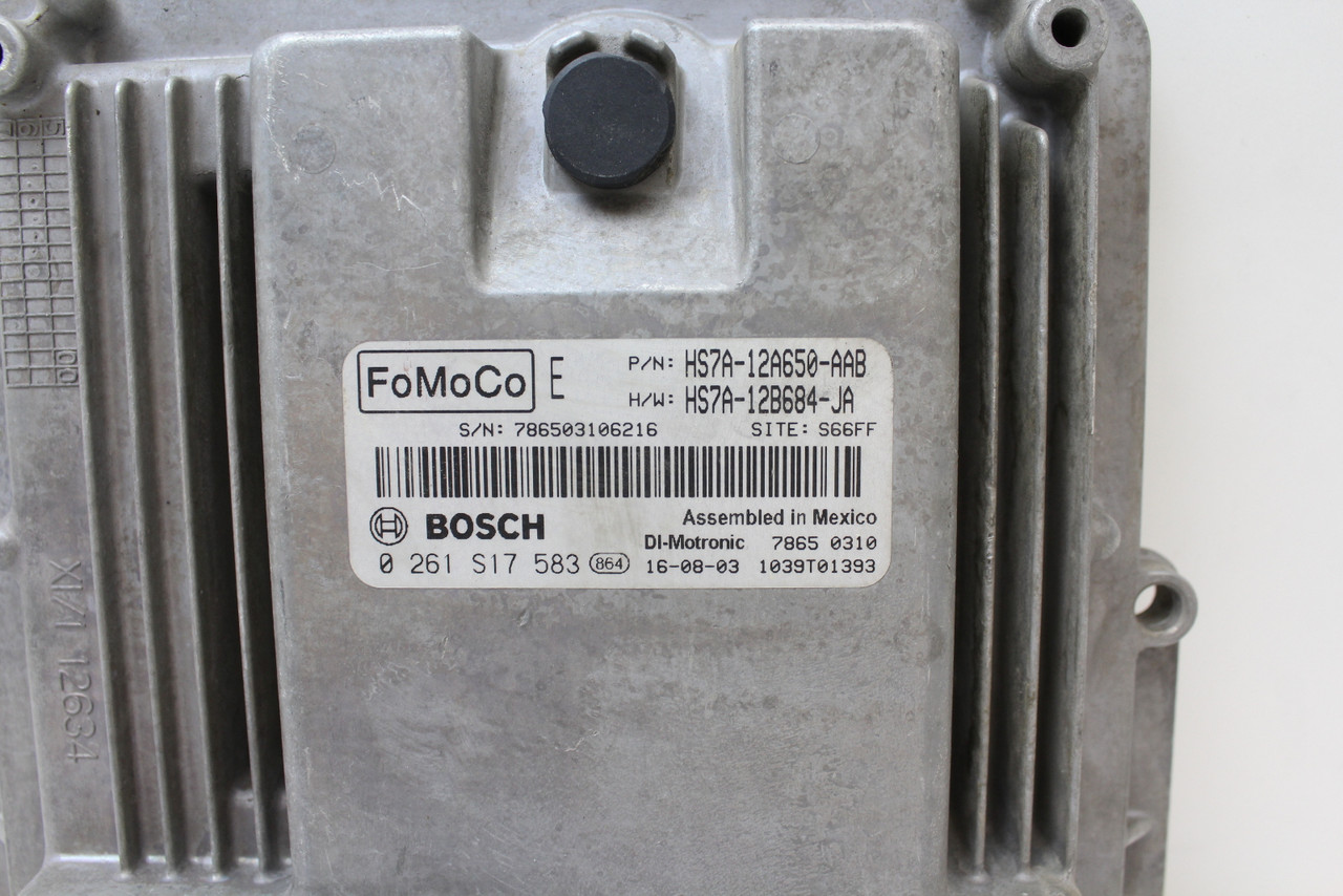 17-20 Fusion HS7A-12A650-AAB Computer Brain Engine Control ECU ECM EBX Module