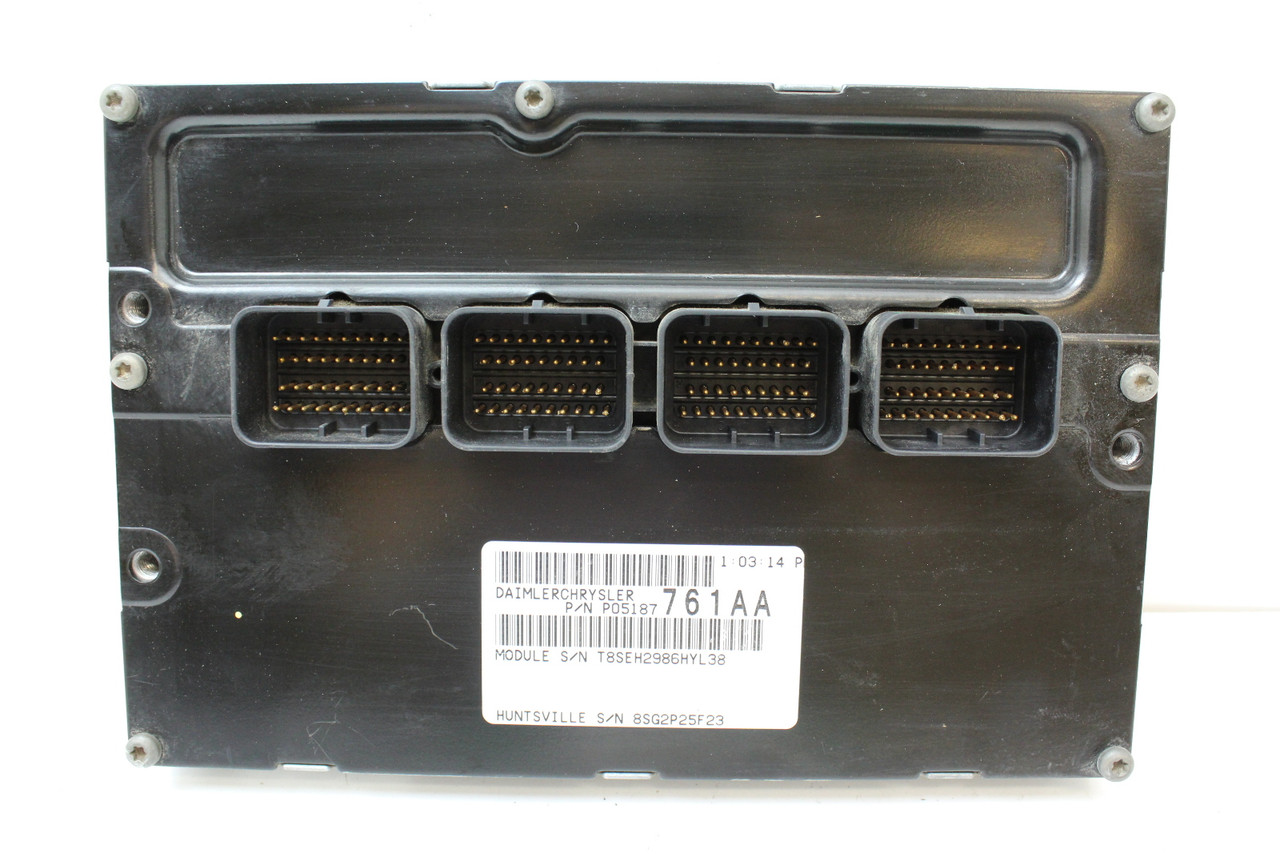 07-0 PT Cruiser P05187722AB Computer Brain Engine Control ECU ECM EBX Module