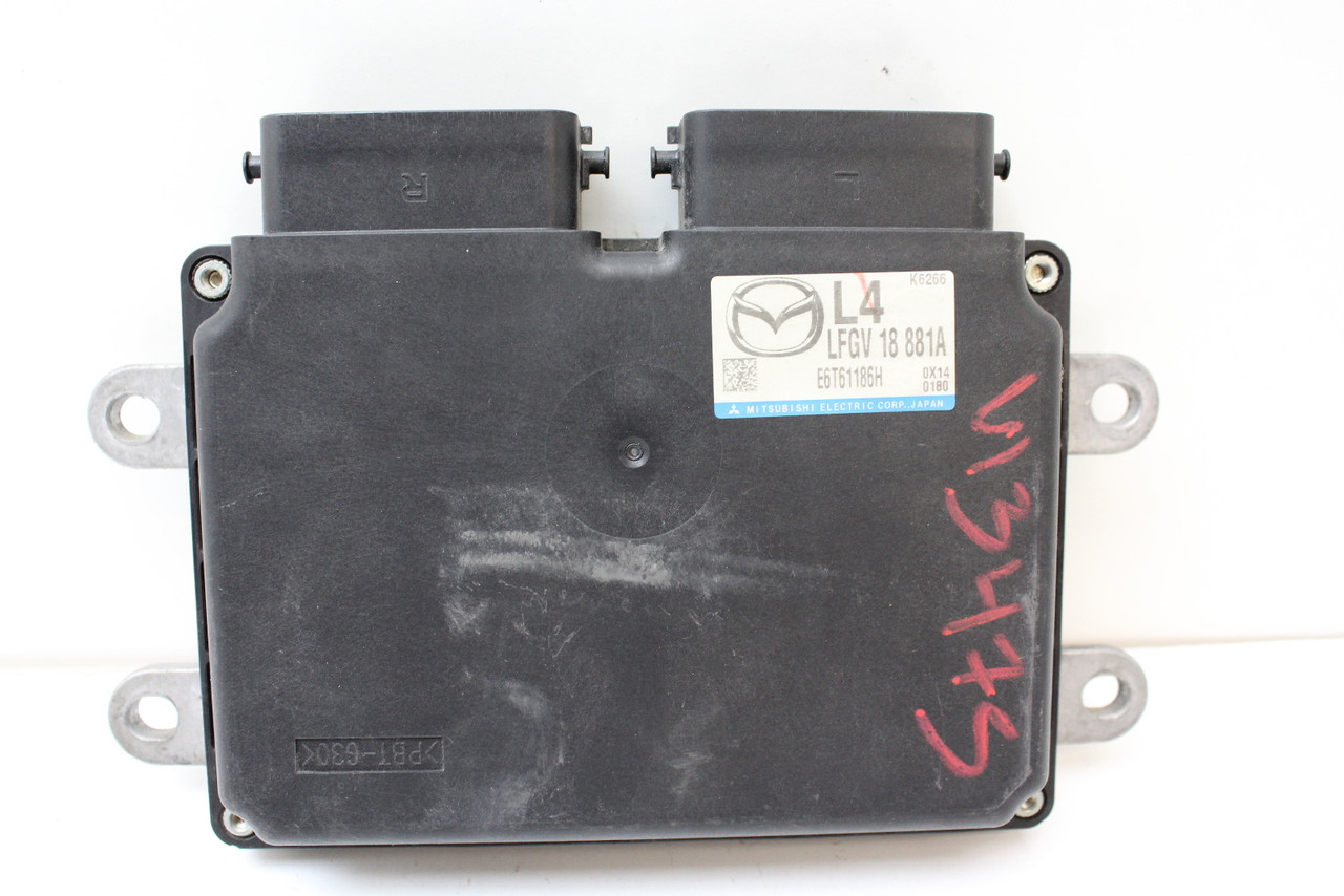 2011 11 Mazda 3 LFGV 18 881A computer Brain Engine Control ECU ECM EBX Module