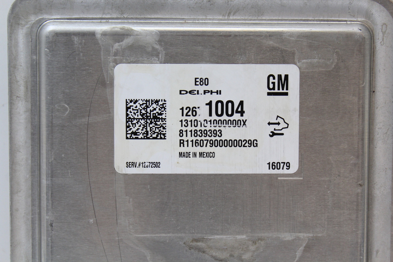 16 2016 Chevrolet Malibu 12672502 Computer Engine Control ECU ECM EBX Module