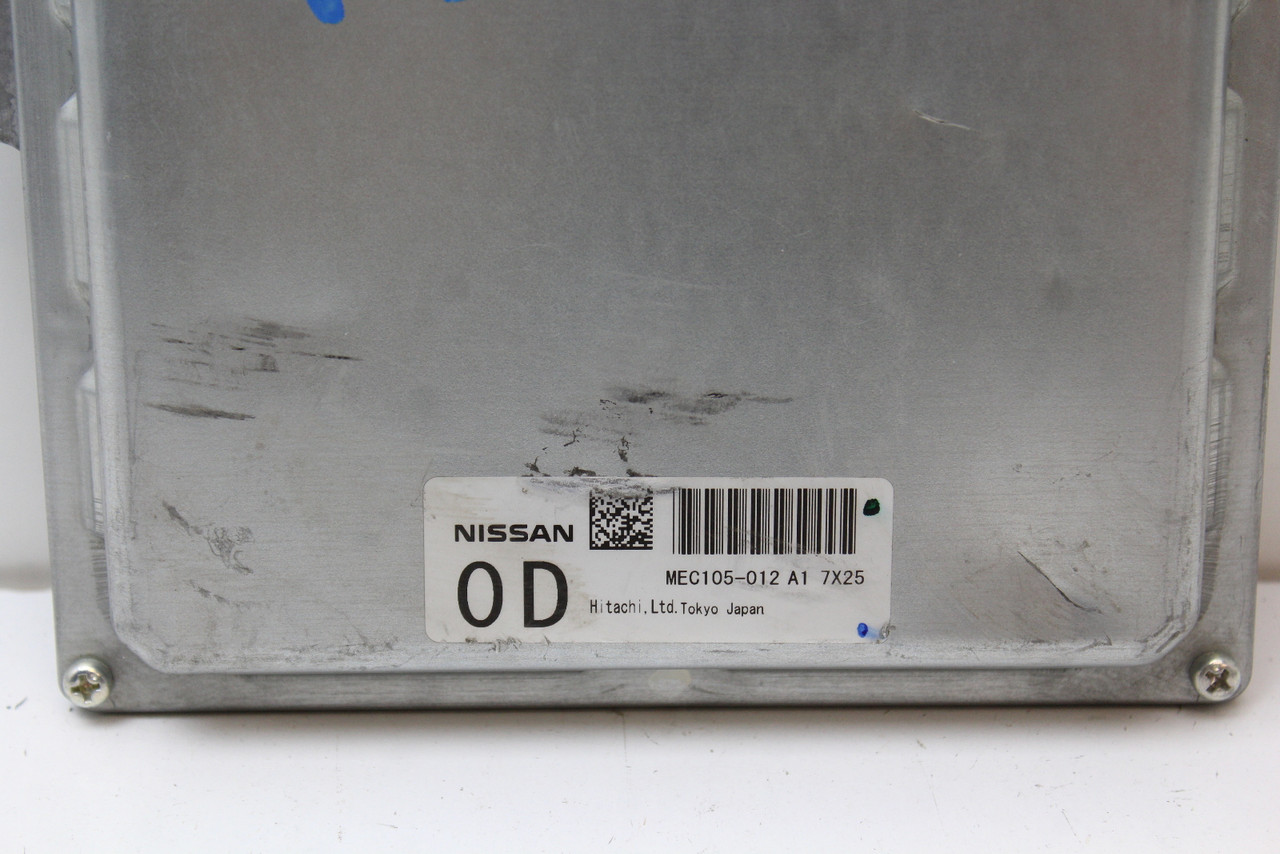 08 2008 Infiniti G37 MEC105-012 A1 Computer Engine Control ECU ECM EBX Module