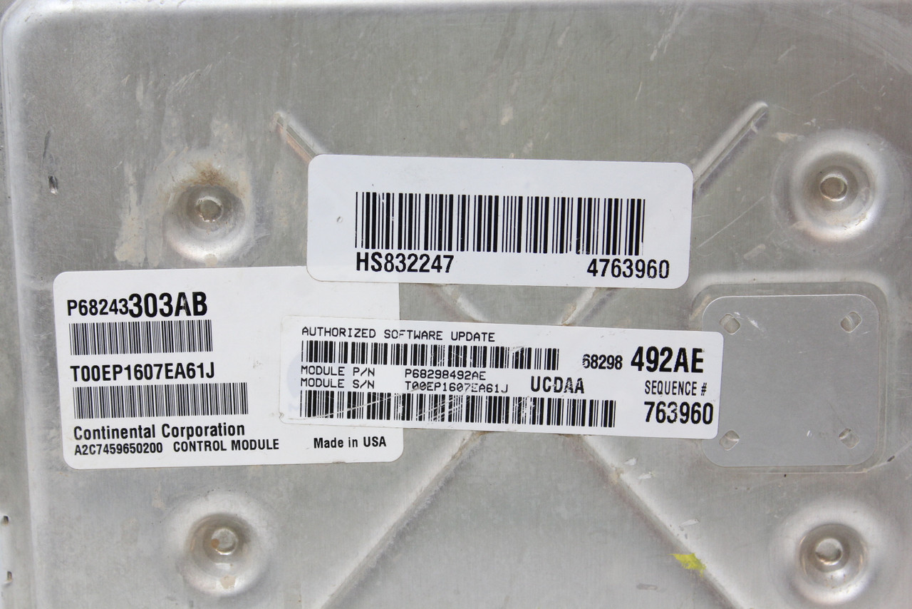 16-20 Dodge 1500 68243303AB Computer Brain Engine Control ECU ECM EBX Module